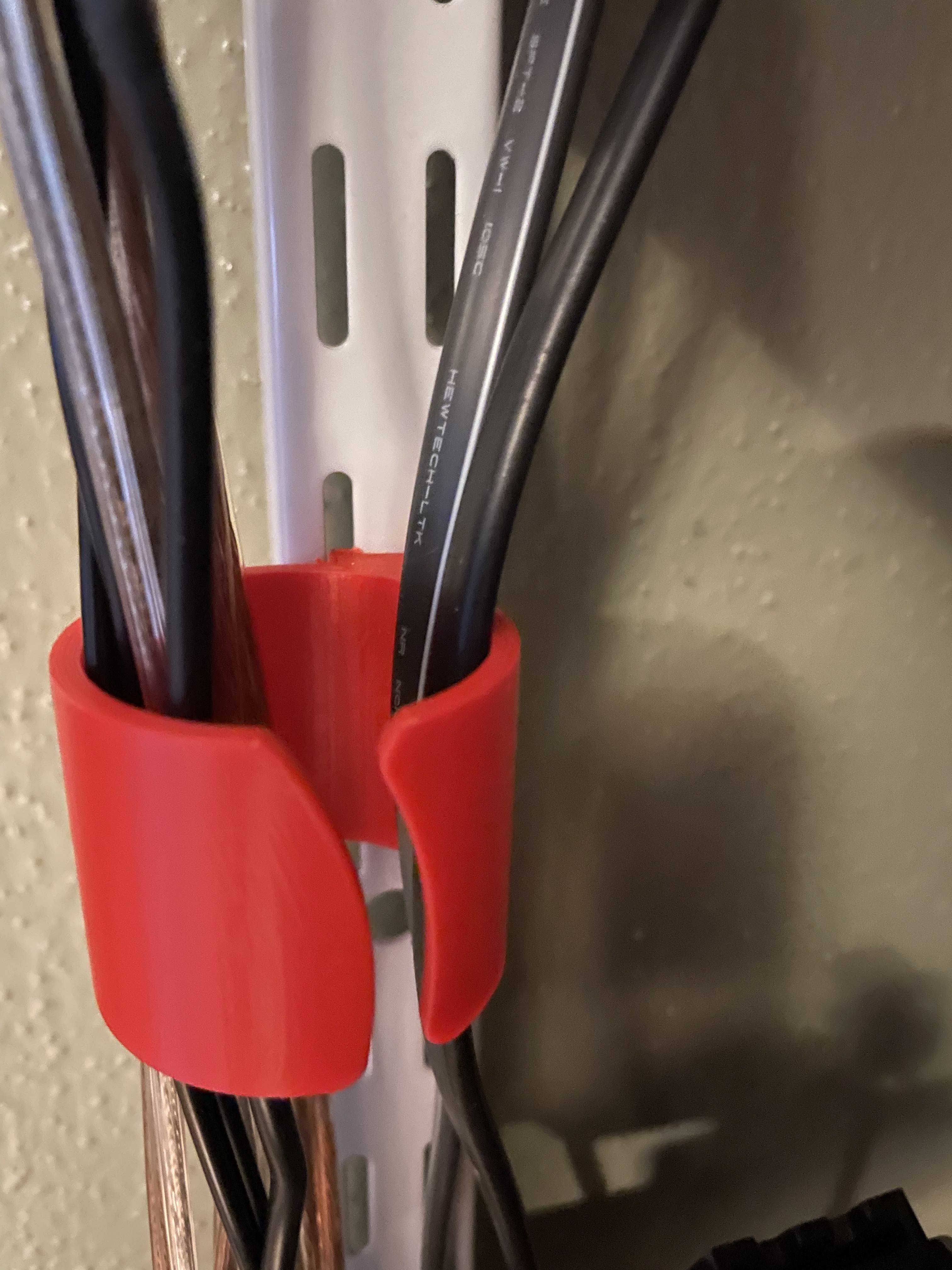 Cord Snuggler for ClosetMaid ShelfTrack