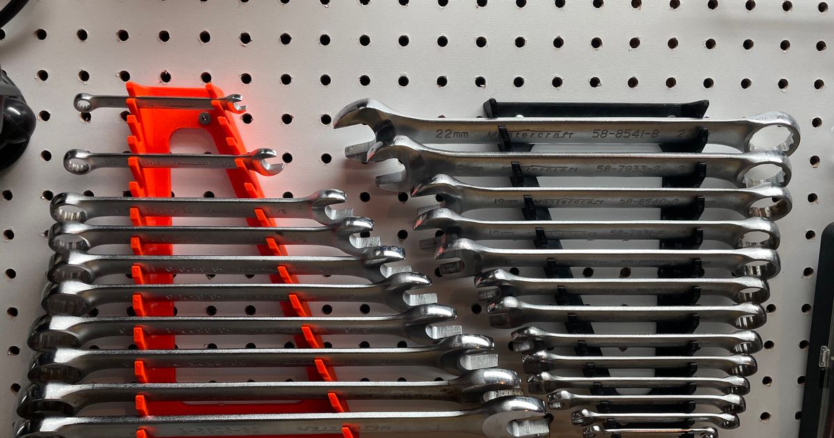 Combo Wrench Holder Set (Pegboard compatible) by abeaulieu Download