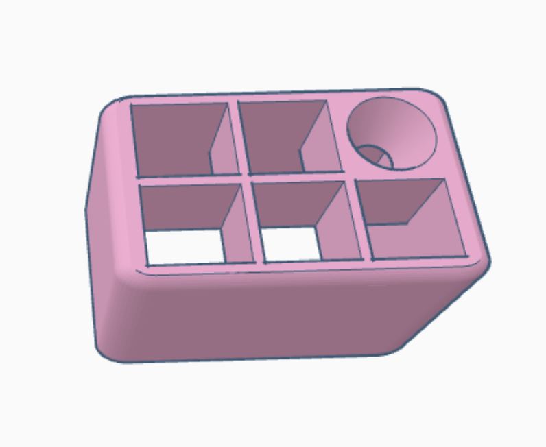 Make-up brush holder with Beauty Blender holder (sponge)
