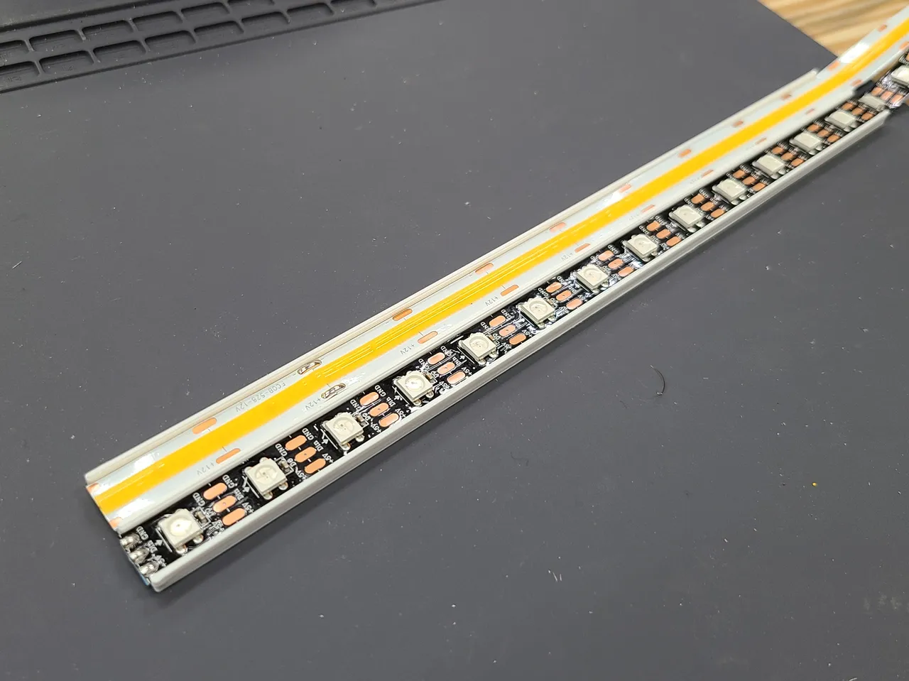 Low Profile Dual LED Strip Mounting Rail (10mm LED) by Brad @ FTBT 3D, Download free STL model