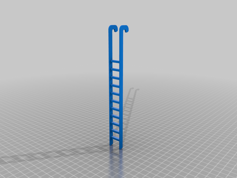 Miniatura 3 do modelo 3D Miniature Library Book Ladder
