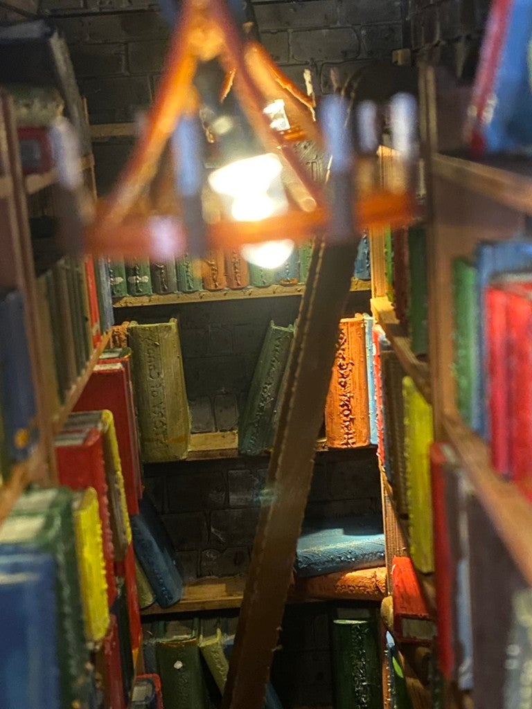 Miniature Library Book Ladder