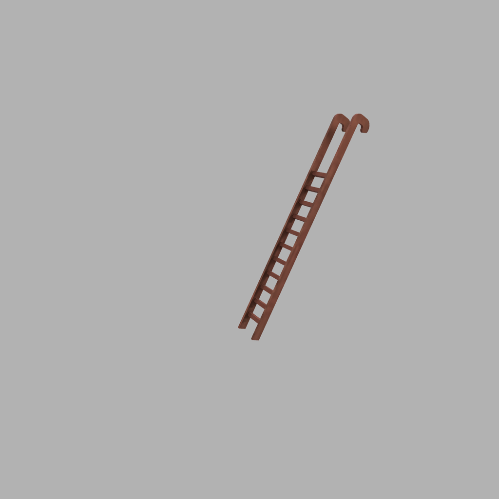 Miniatura 2 do modelo 3D Miniature Library Book Ladder