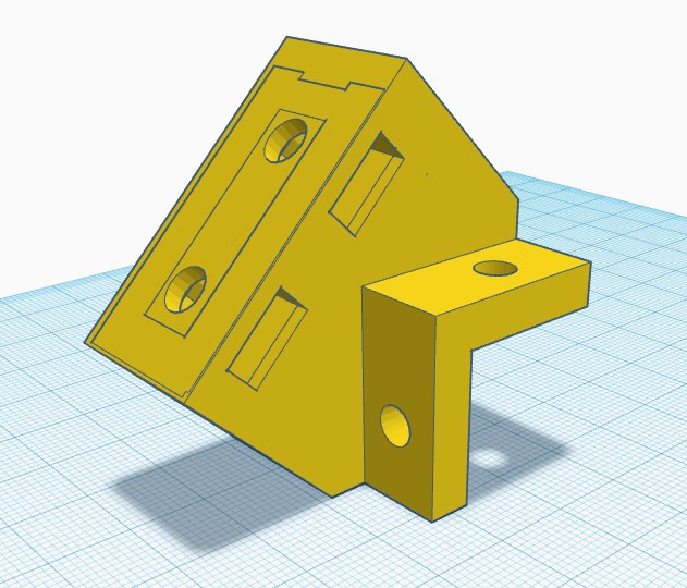 Ender 3 Direct Drive Angled Spool Holder w/o heat set inserts