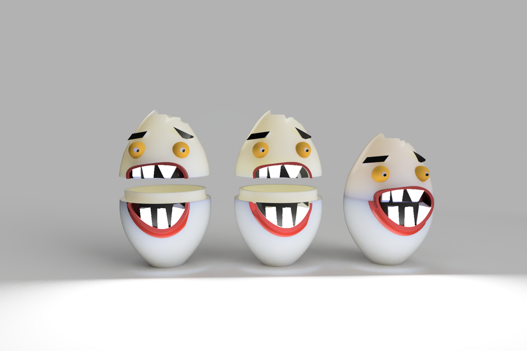 EASTER EGG MAD MIX (MULTIMATERIAL + SINGLE COLOR FILES) by Mels 3D