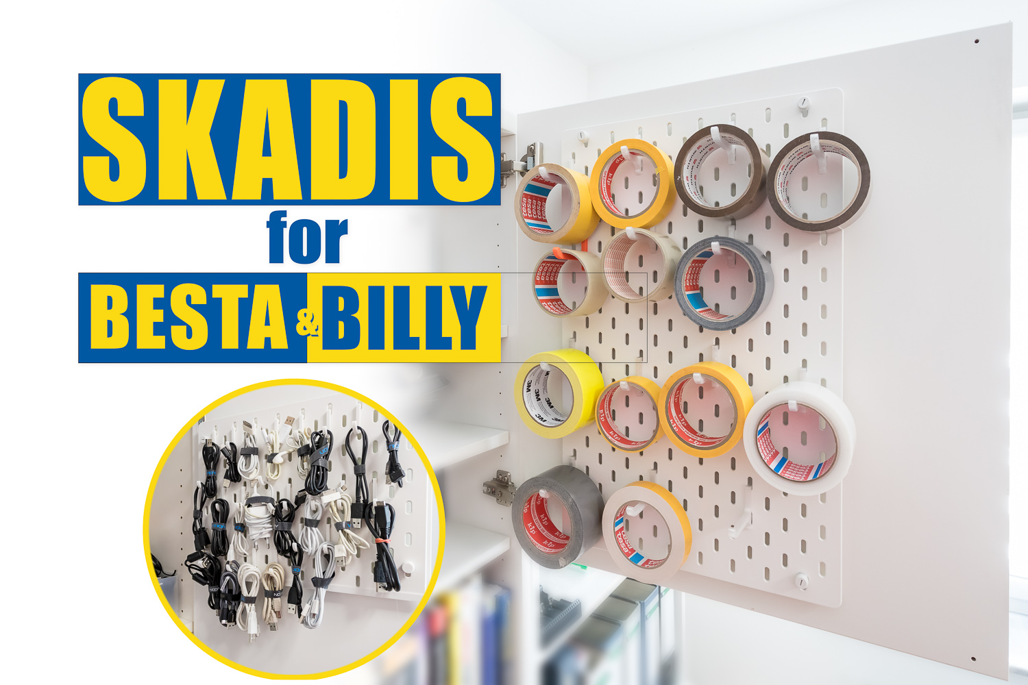 IKEA Skadis mount for Besta and Billy