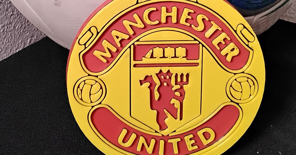 Convex Manchester United coaster or plaque by DaddyWazzy_TheCreator ...