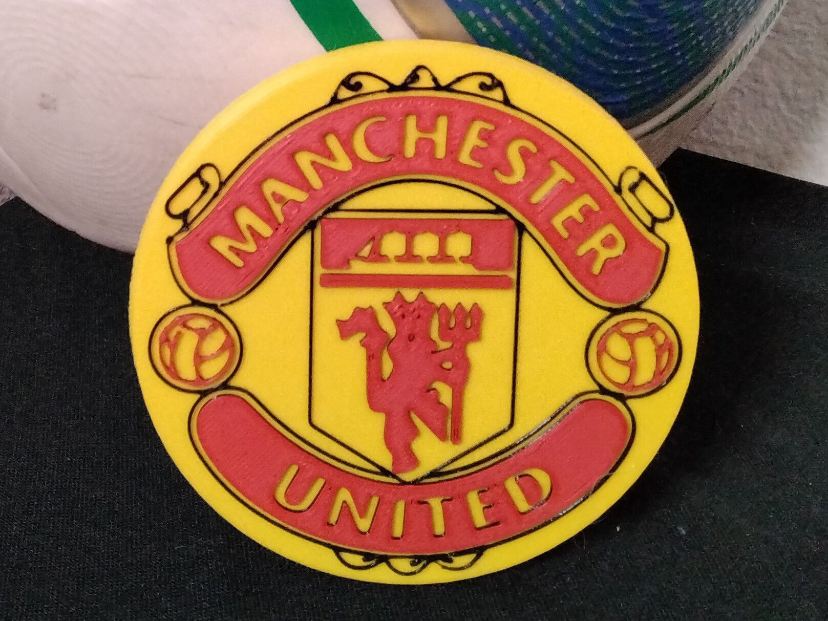 Concave Manchester United coaster or plaque by DaddyWazzy_TheCreator ...