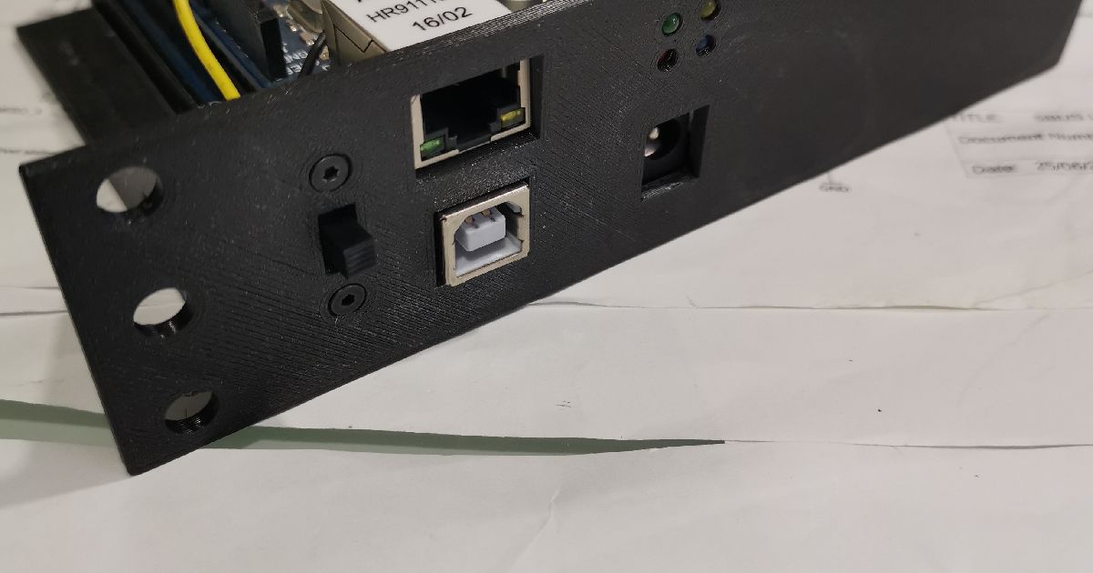 Arduino mega ethernet shield rack mount by john download free stl