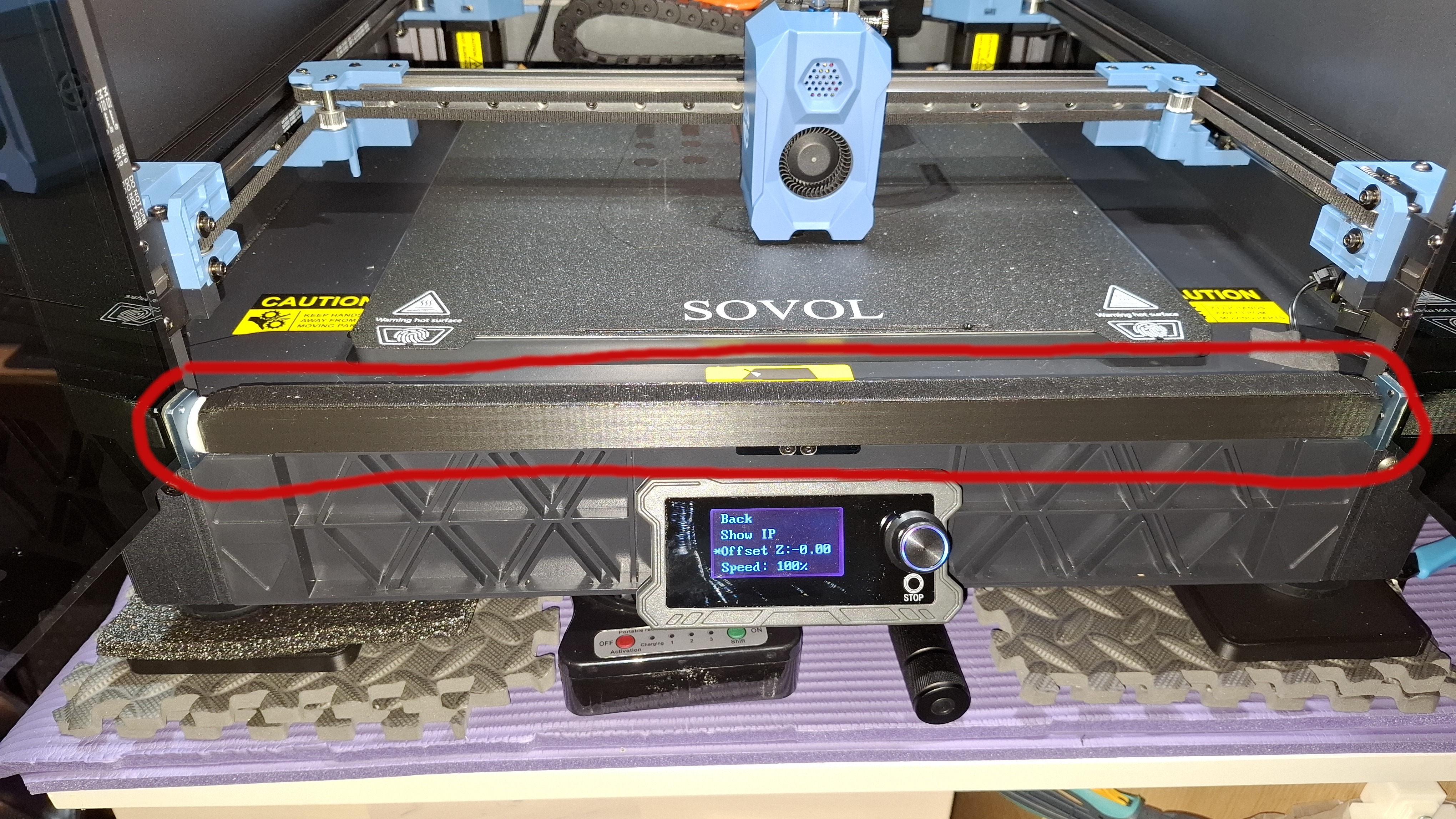 sovol sv08 keep door open without noise.