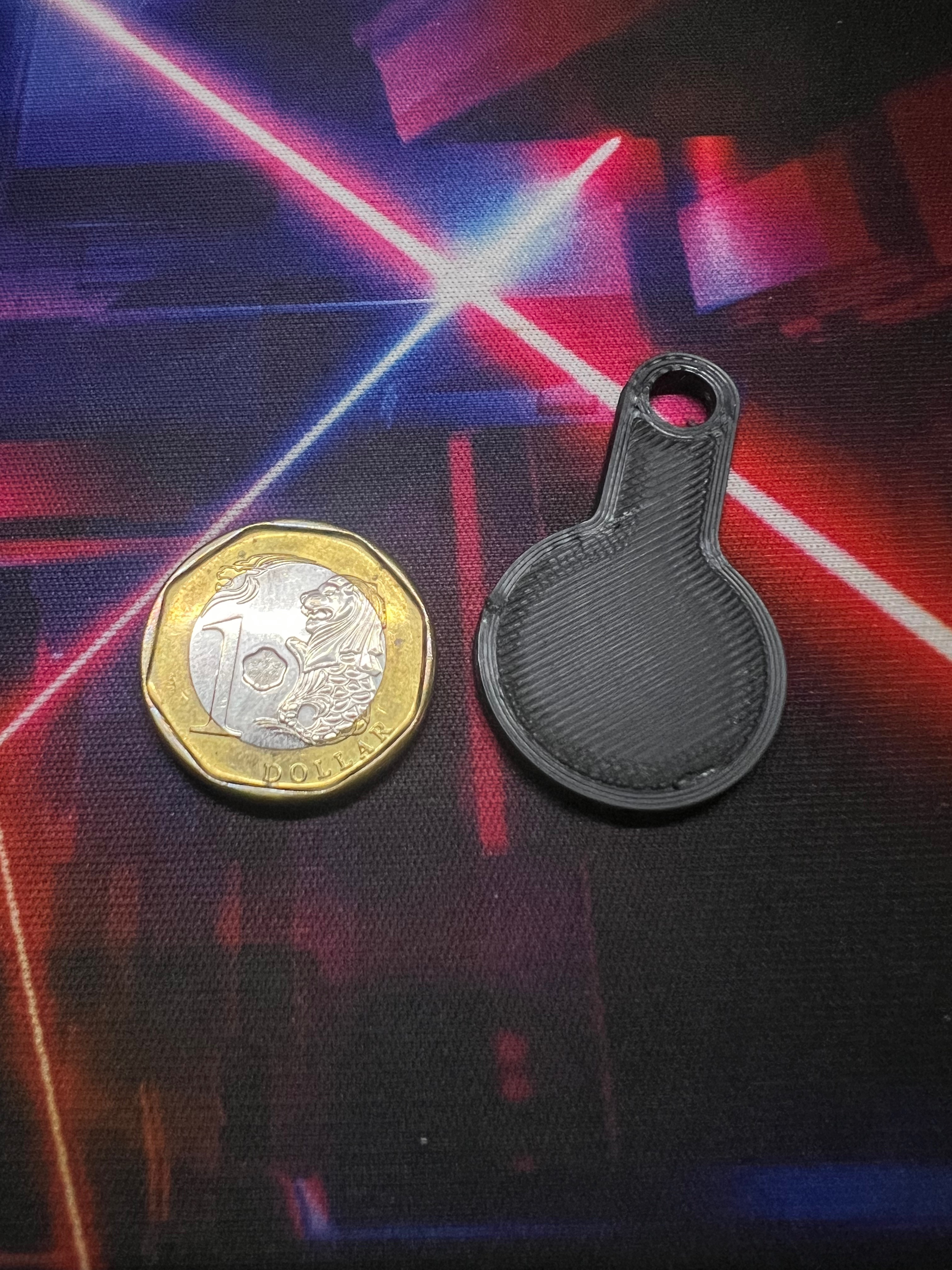 Singapore Shopping Cart Coin 3D model thumbnail