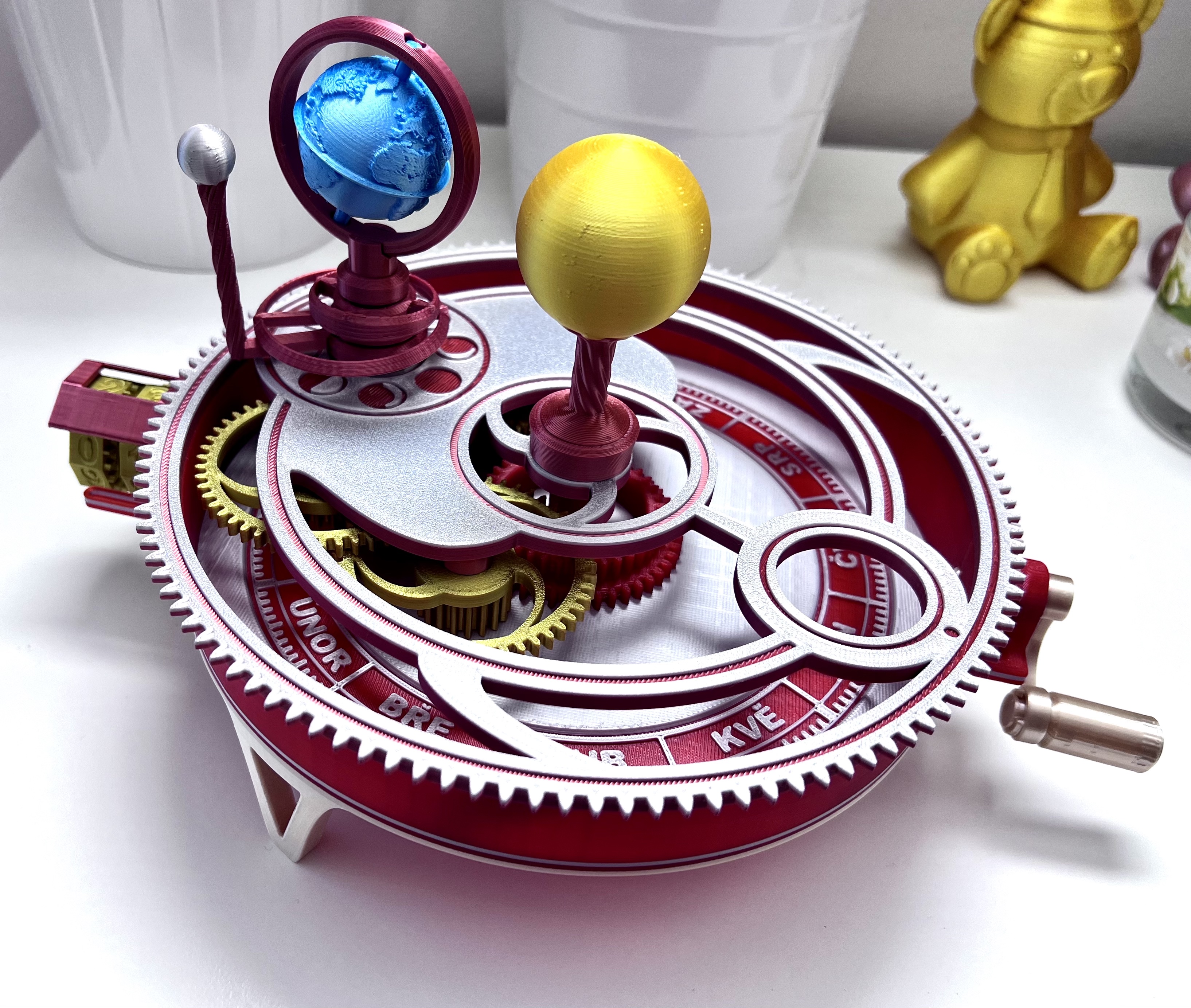 Mechanical Orrery - Czech base part 3D model thumbnail