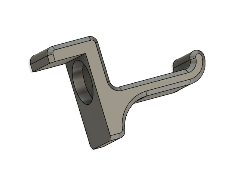 Headphone hanger with 20x5mm round magnet