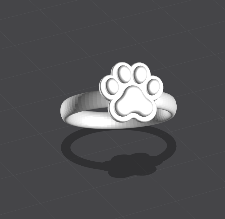 Cat paw ring