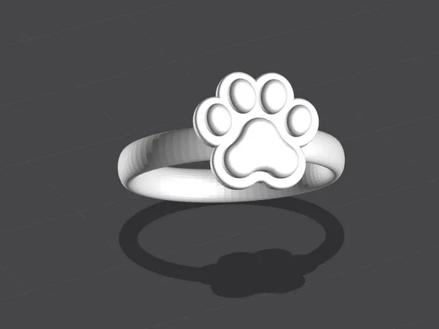 Cat paw ring