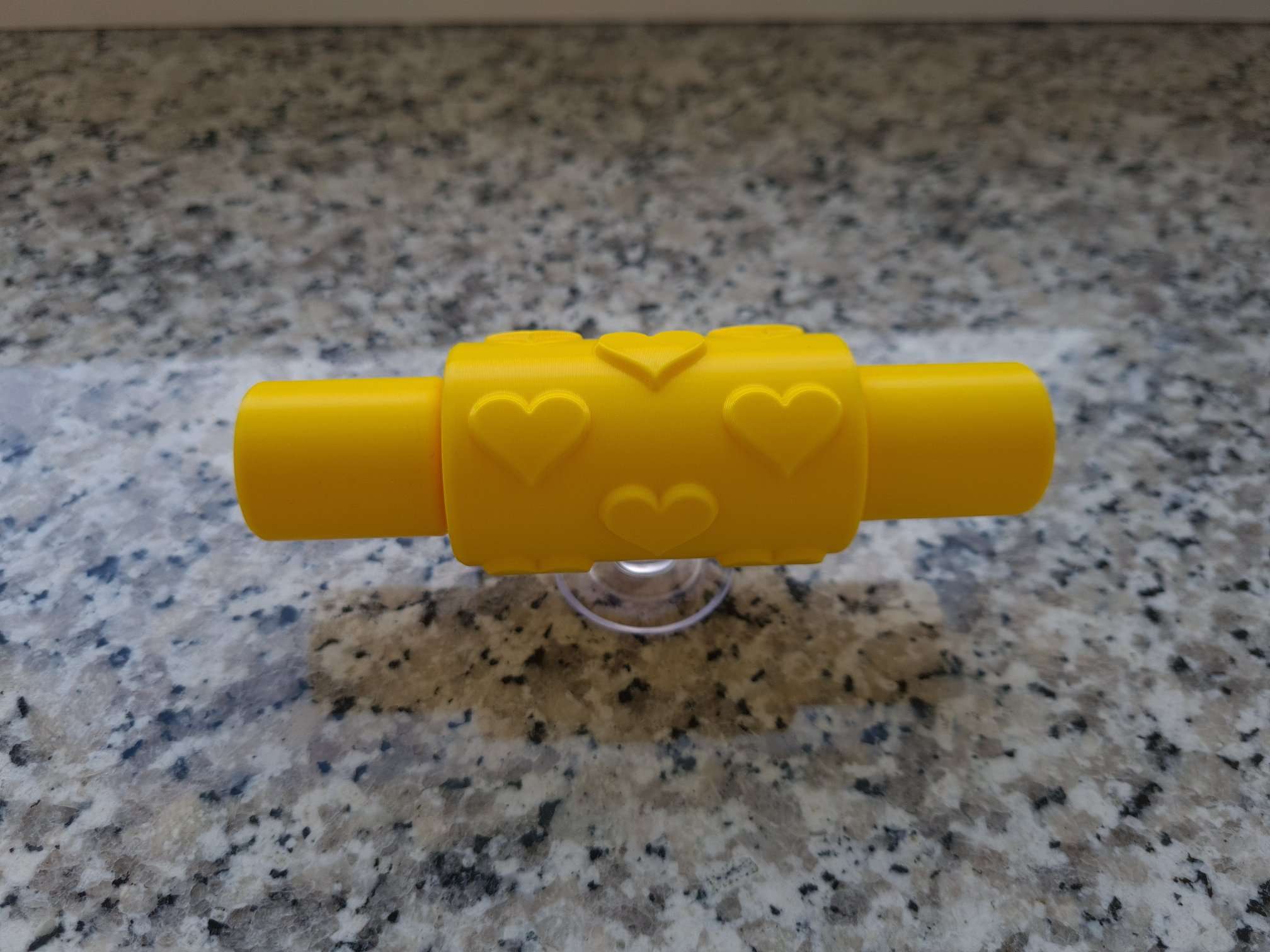 Play-Doh roller hearts