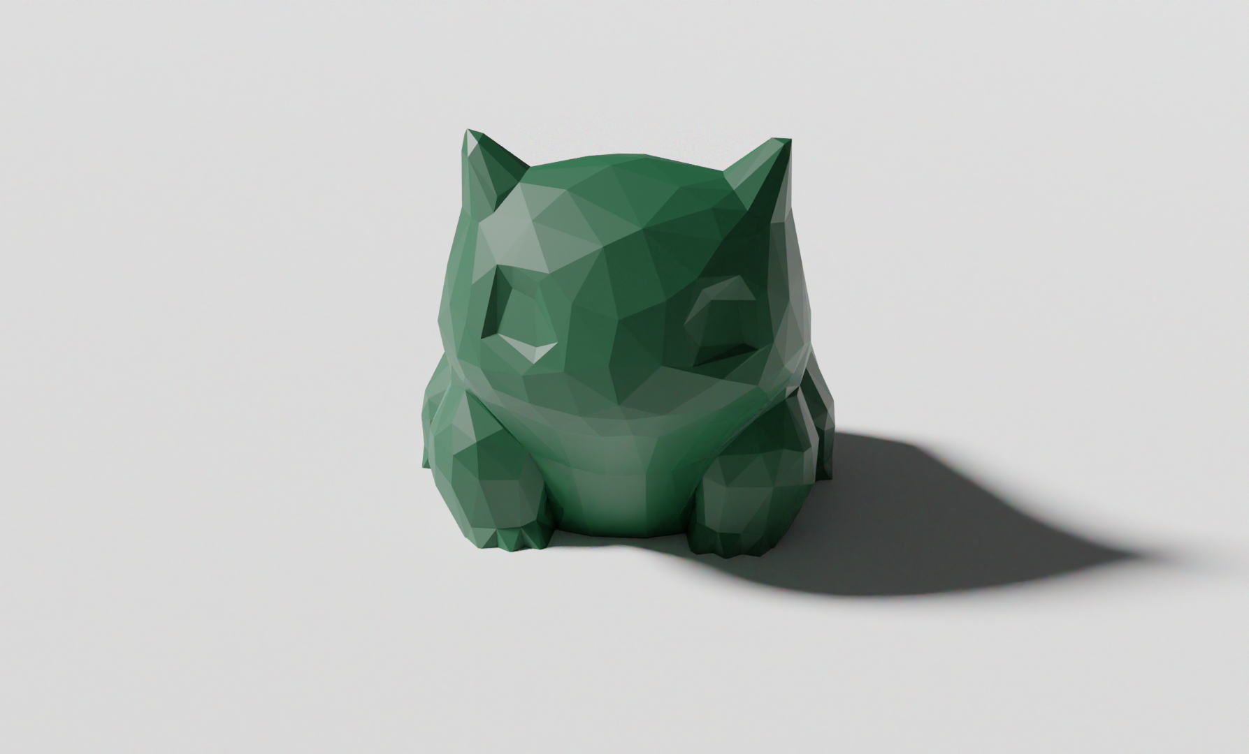 Low Poly Bulbasaur Planter / Bowl-basaur (No Supports) 3D model thumbnail