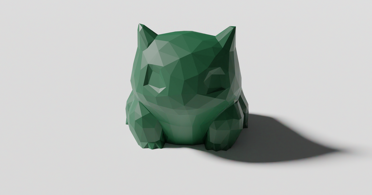 Low Poly Bulbasaur Planter / Bowl-basaur (No Supports) by BP | Download ...