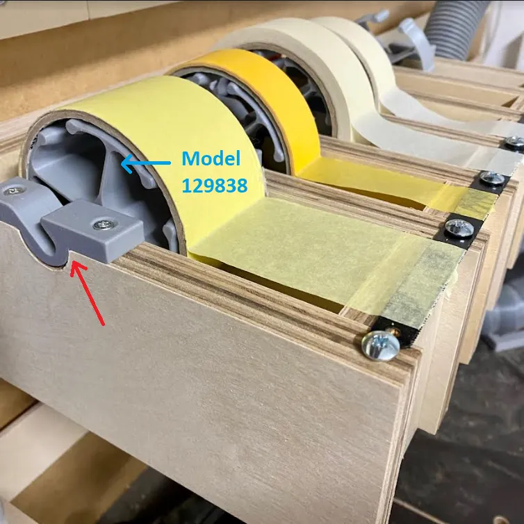 Tape Dispenser Axis Mount for Wooden Version by Woodenti, Download free  STL model