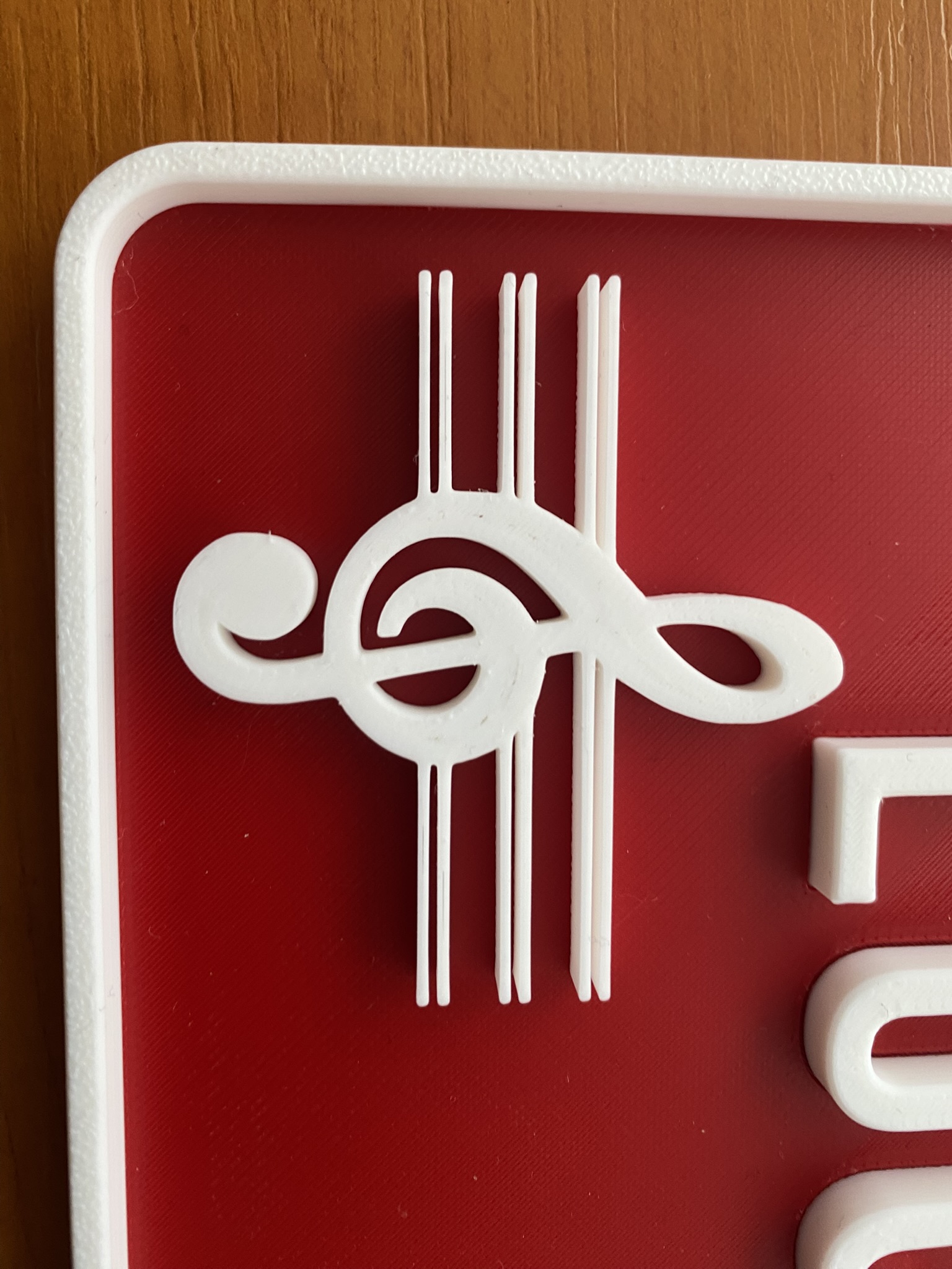 Treble clef 2D Art