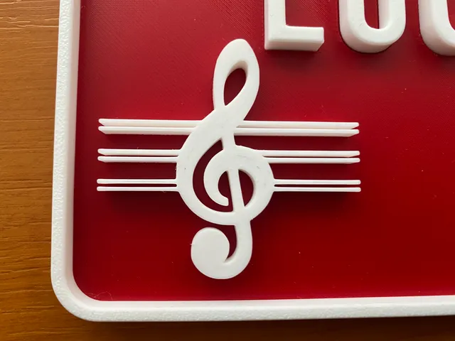 Treble clef 2D Art