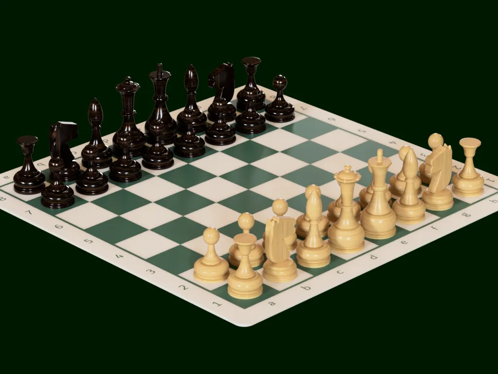 French Directoire Chess Set by Jeff Burton, Download free STL model