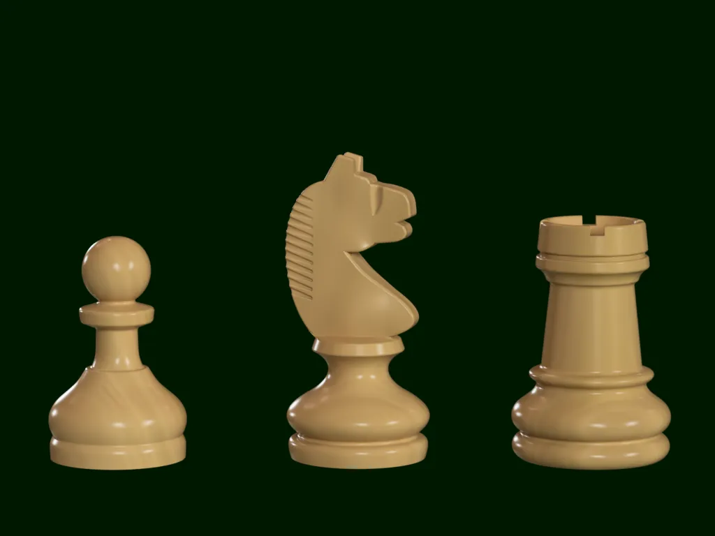 French Directoire Chess Set by Jeff Burton, Download free STL model