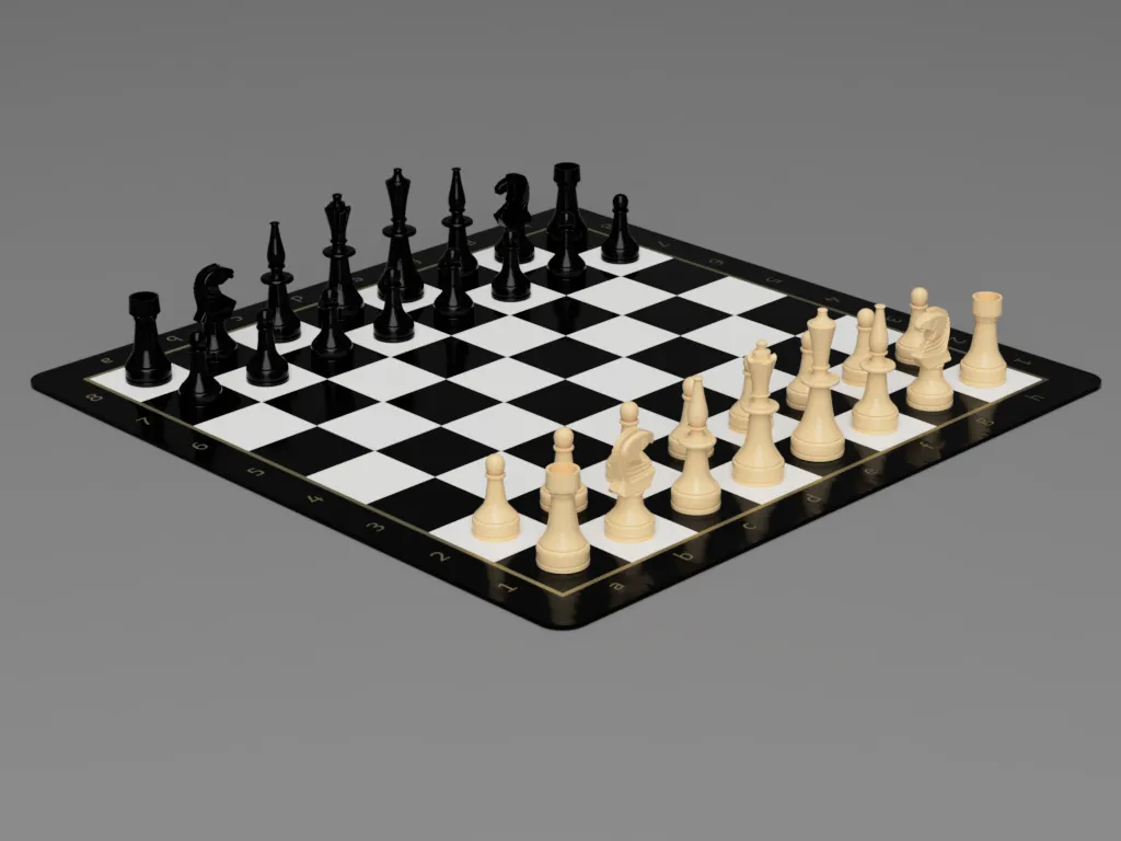 French Directoire Chess Set by Jeff Burton, Download free STL model