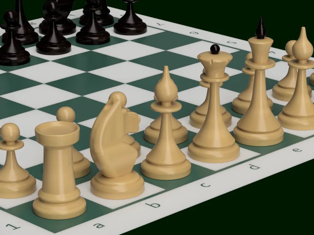 French Directoire Chess Set by Jeff Burton, Download free STL model