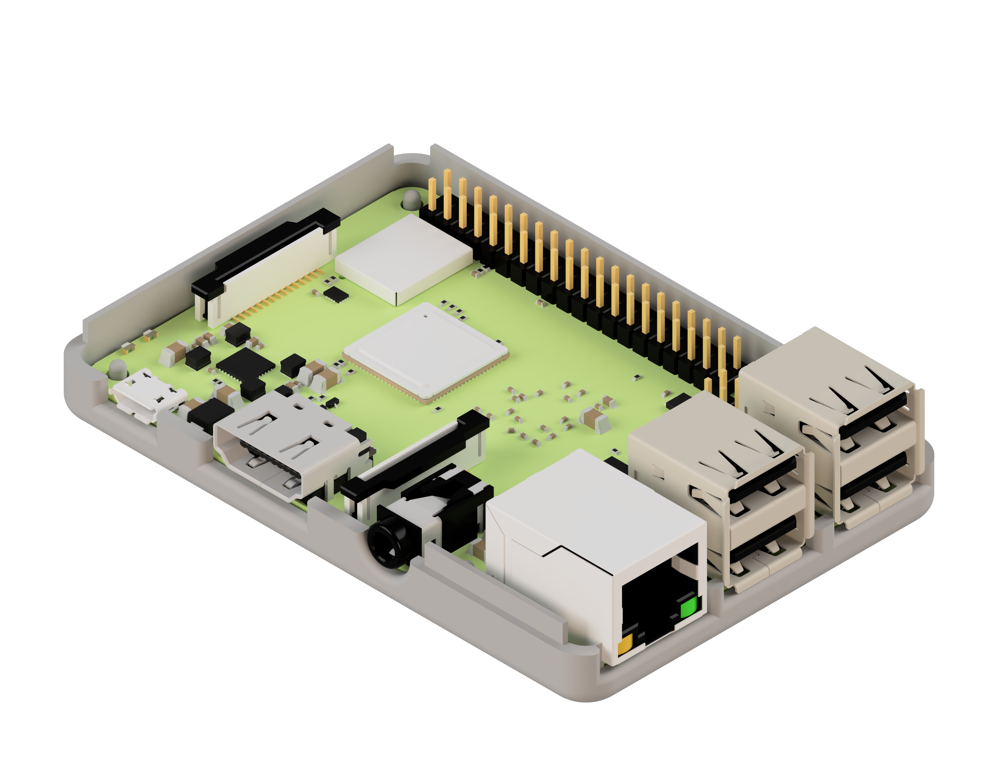 Raspberry Pi 3 Fan Case (40mm) by ieDesigns | Download free STL model ...