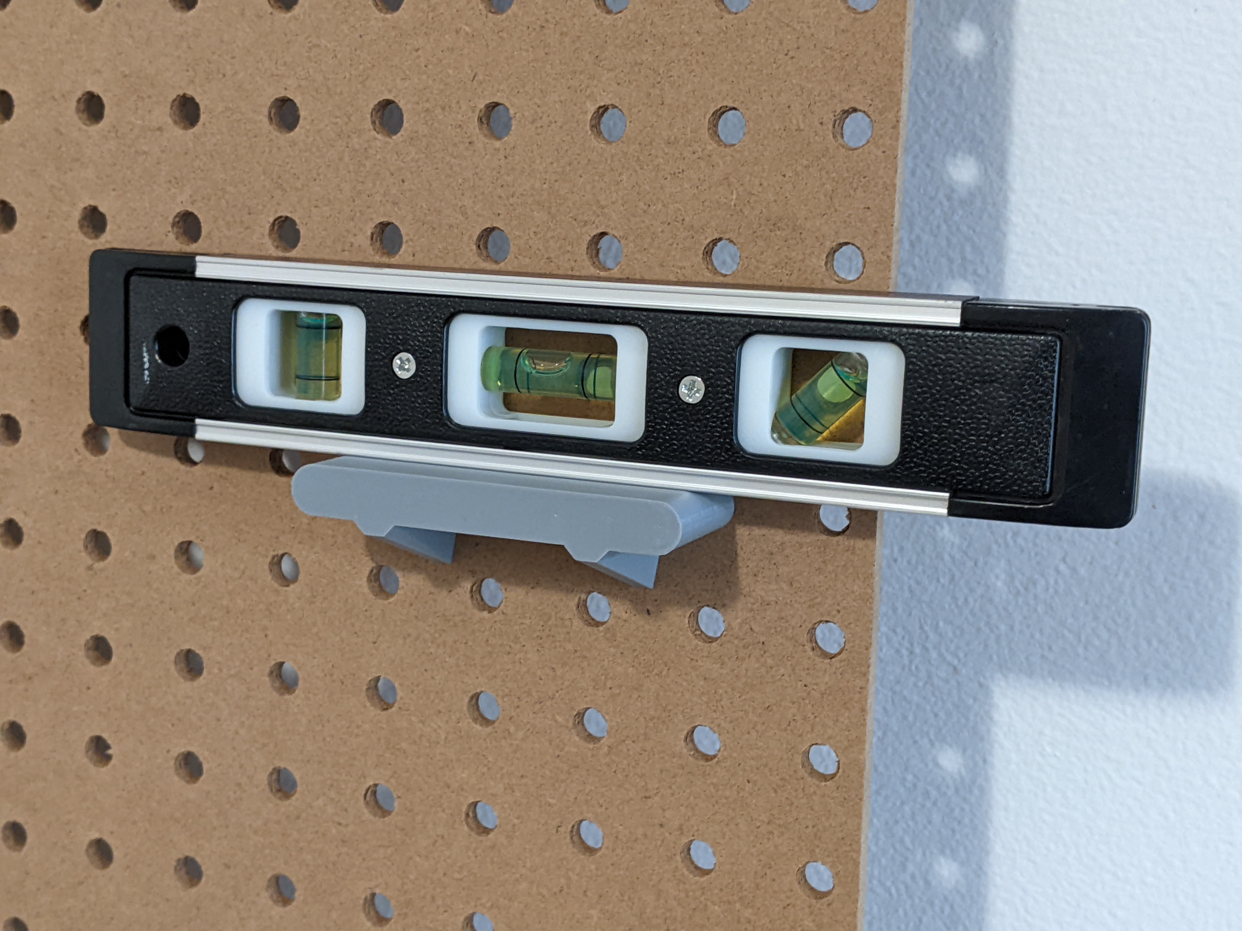 Pegboard Spirit Level Shelf