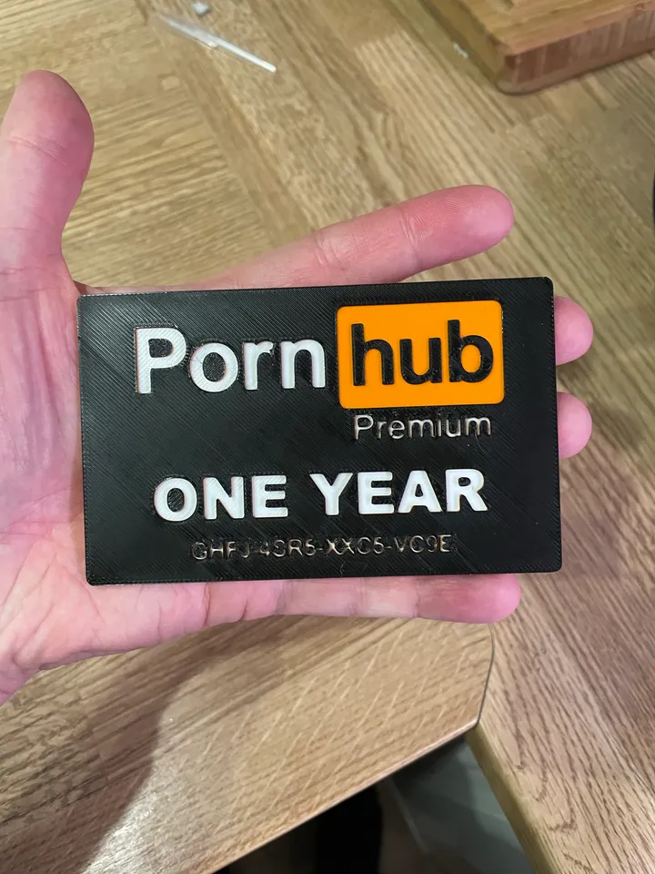 Pornhub Giftcard by Alucardi Download free STL model  