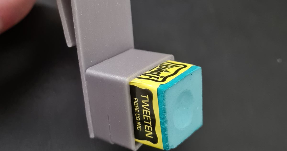 Snooker Chalk Pocket Clip (or Pool/Billiards, also clips to