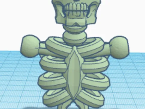 skull head and body