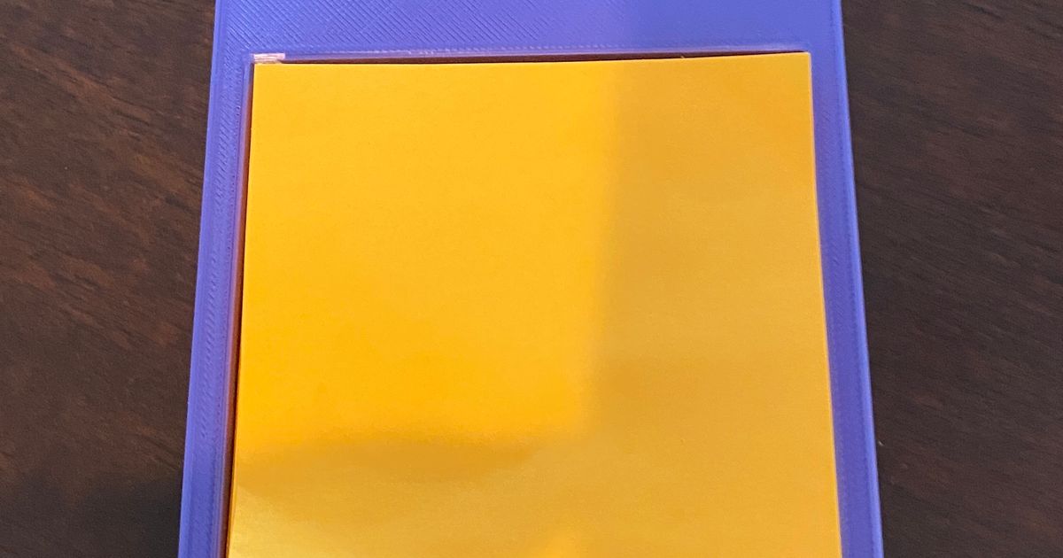 Post It Note Holder by skeedy | Download free STL model | Printables.com