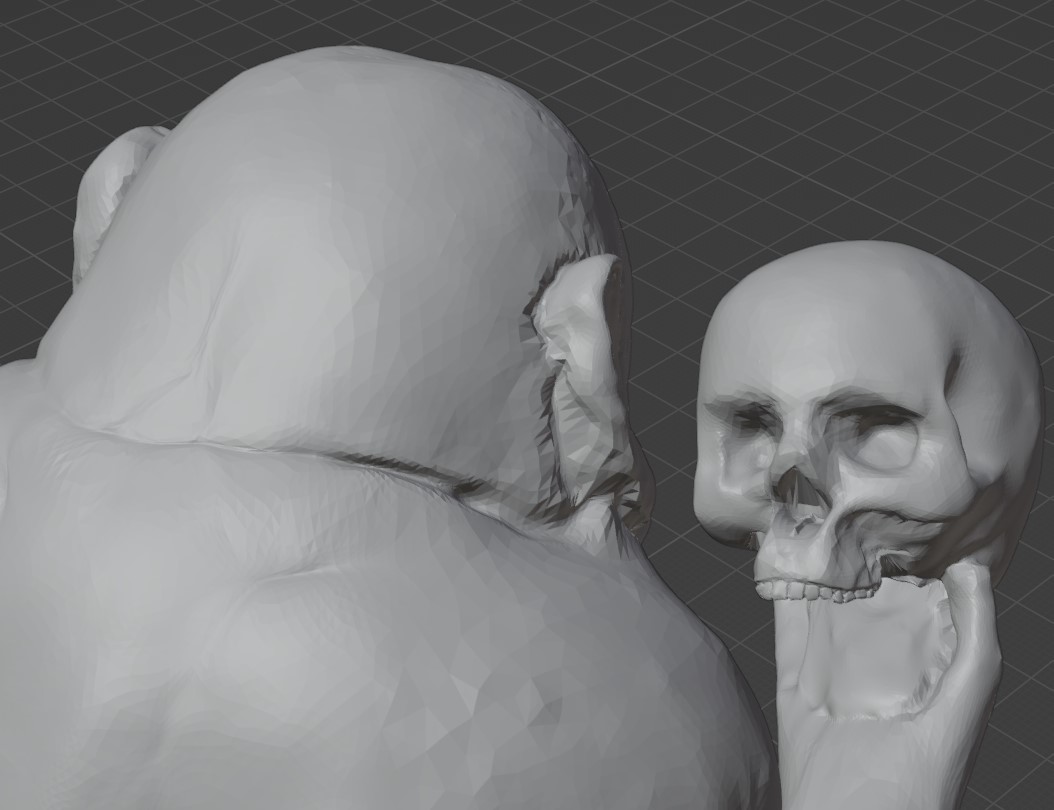 Chimp pondering existence hi resolution model