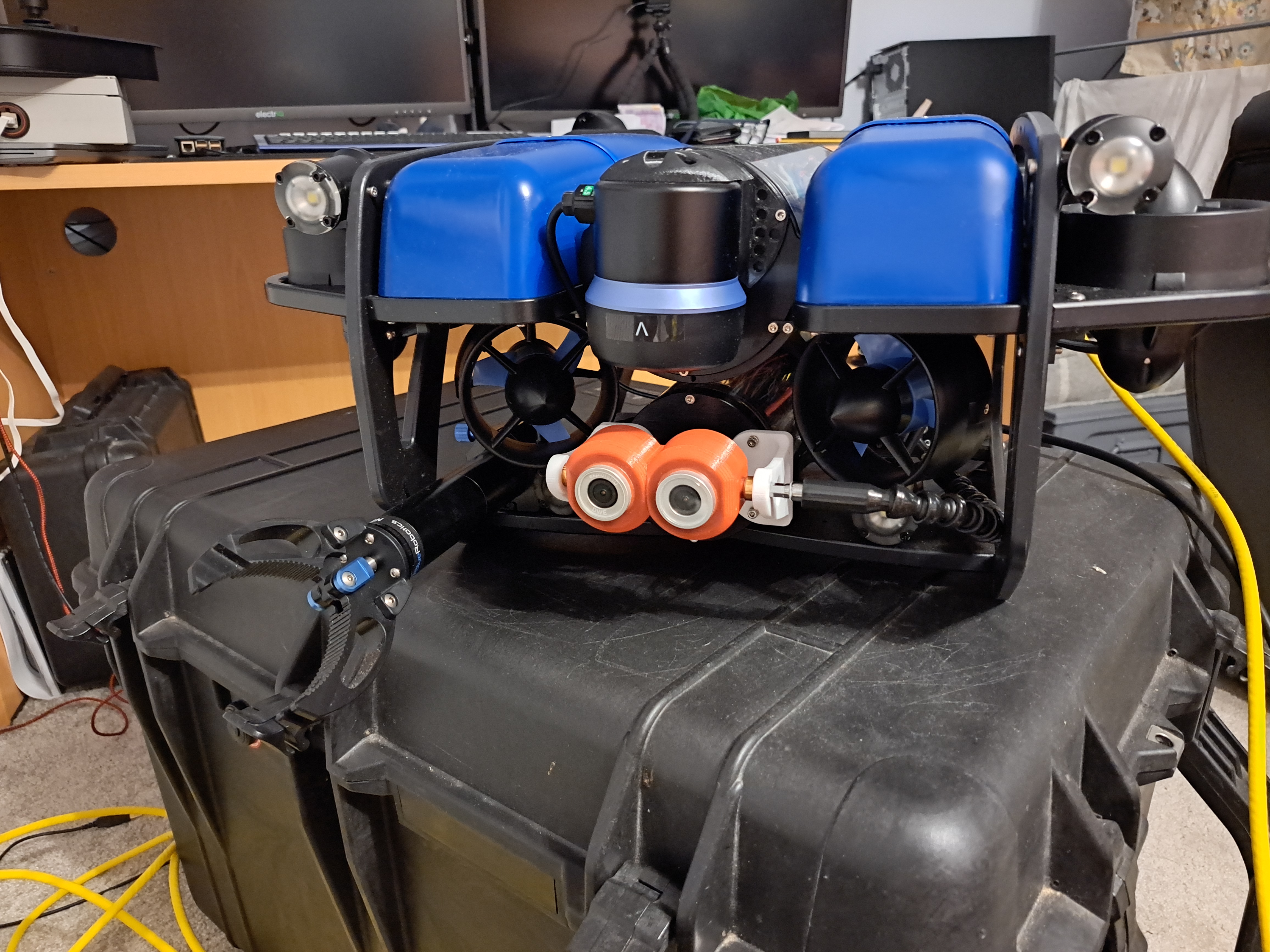 BlueROV2 Forward facing Ping 360 Sonar mounts 3 and 4 inch