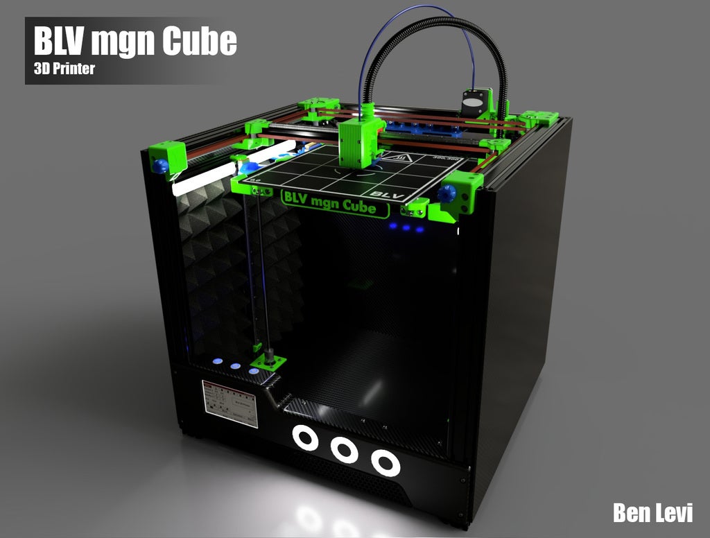 BLV mgn Cube 3d printer by Ben Levi