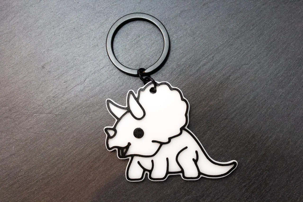 Free STL file Chrome Dino Keychain 🦖・3D print design to download・Cults