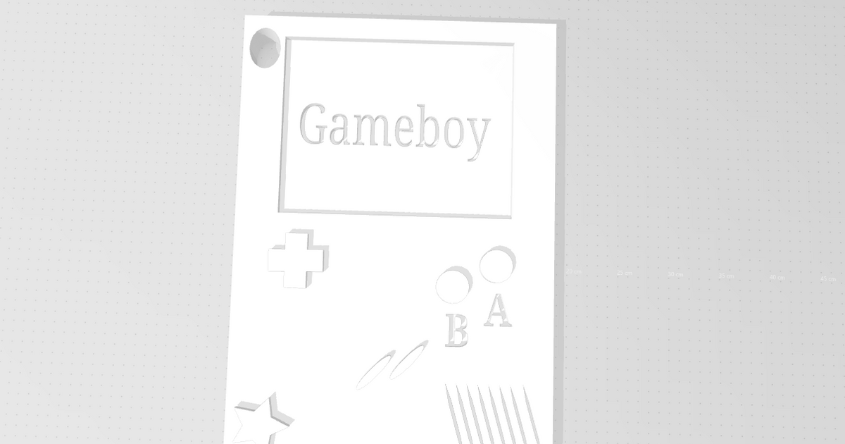 Nintendo GAMEBOY Keychain by lukyzelva Download free STL model