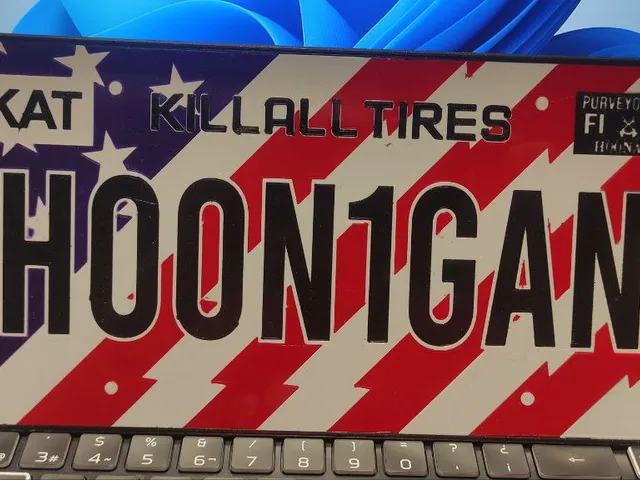 Hooningan license plate logo for 4 colors