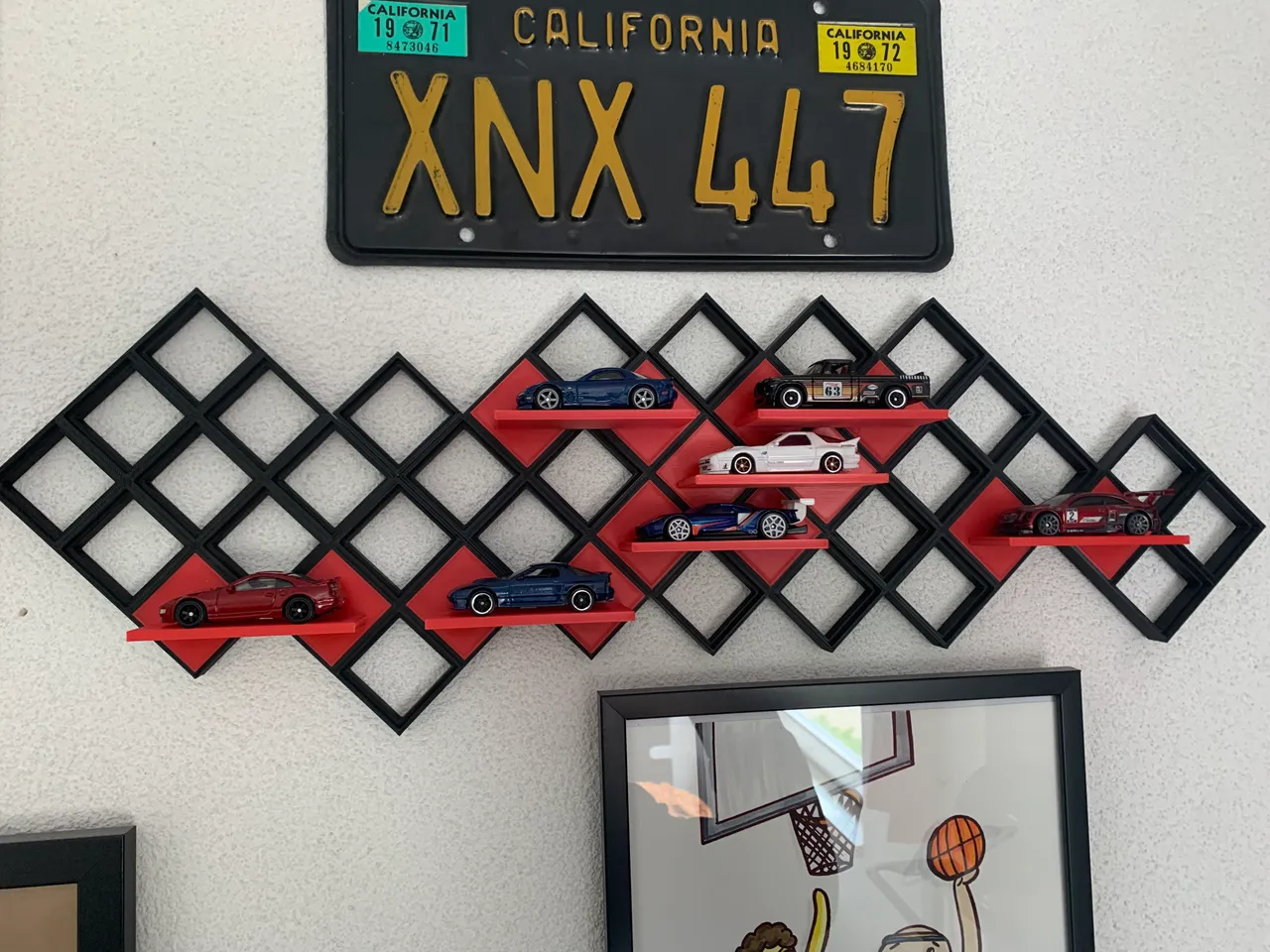 square wall decoration with hotwheels stand by Bram 404 | Download free STL  model | Printables.com