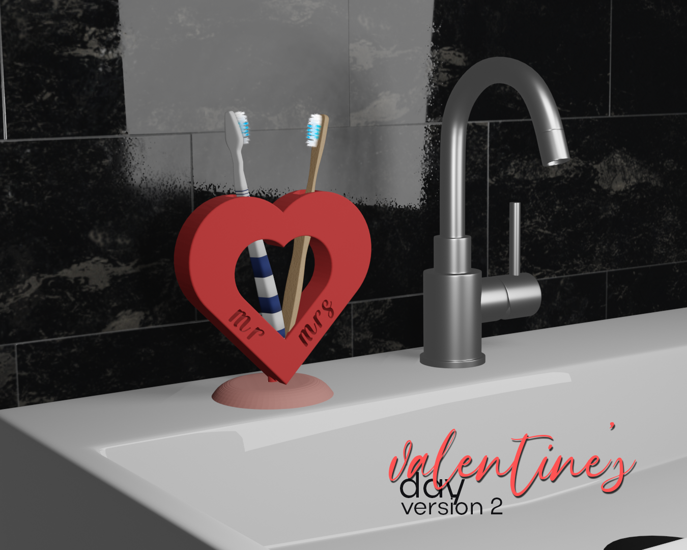 Couples Toothbrush Holder