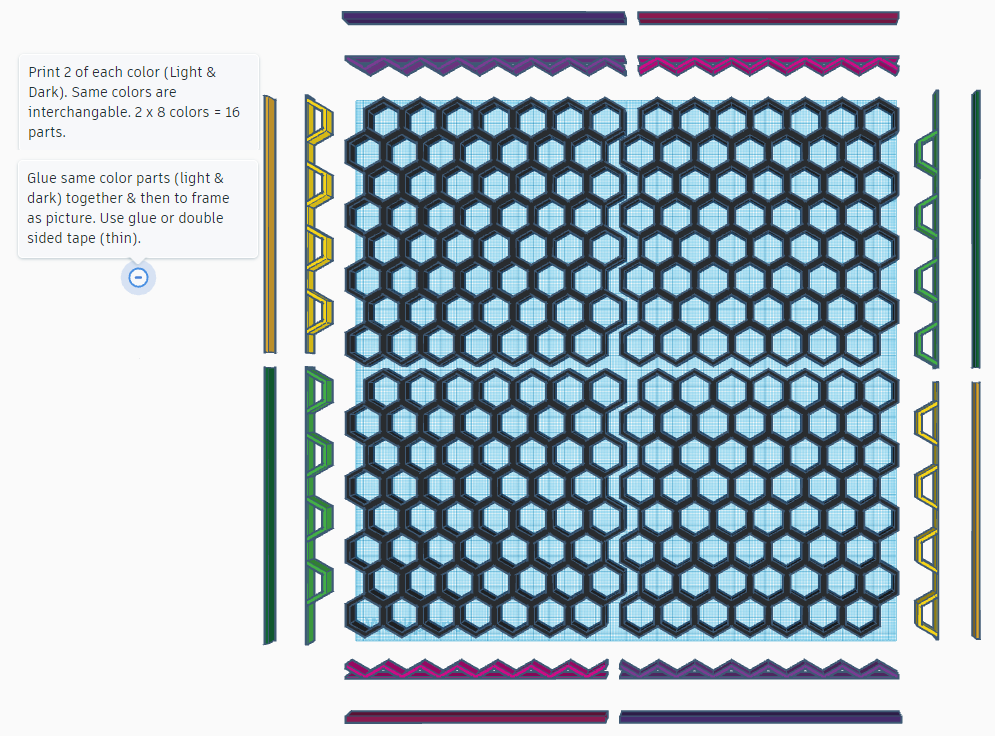 Honeycomb Storage Wall Edges