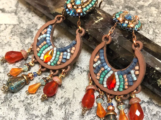 Half Circle Dangle Earrings