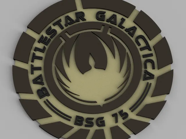 Multicolor Battlestar Galactica Officer Badge