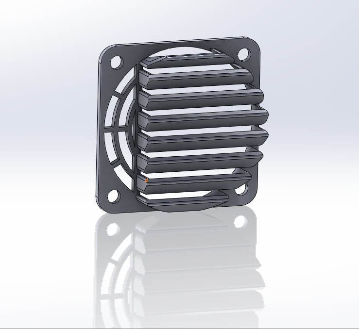 Prusa i3 Mk3s Cooling Fan Cover (Thin and Protective) by Alfie Lockrey