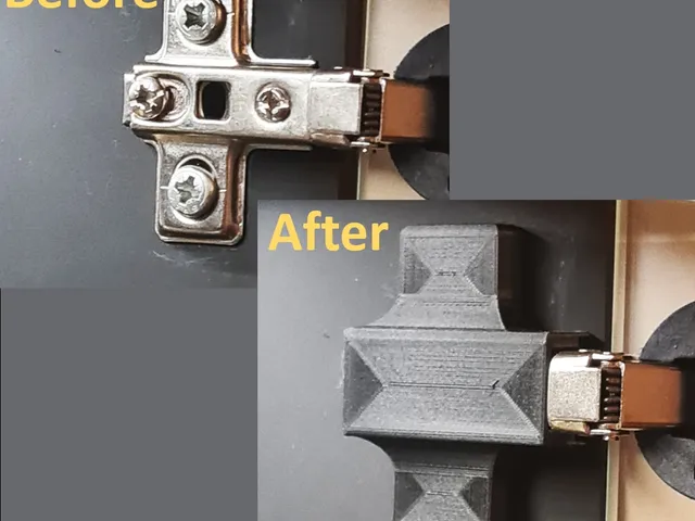 Hinge cover for Ikea Kallax glass insert