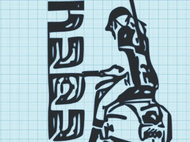 FLCL - BIKE - LOGO  - WALL ART - 2 VERSIONS