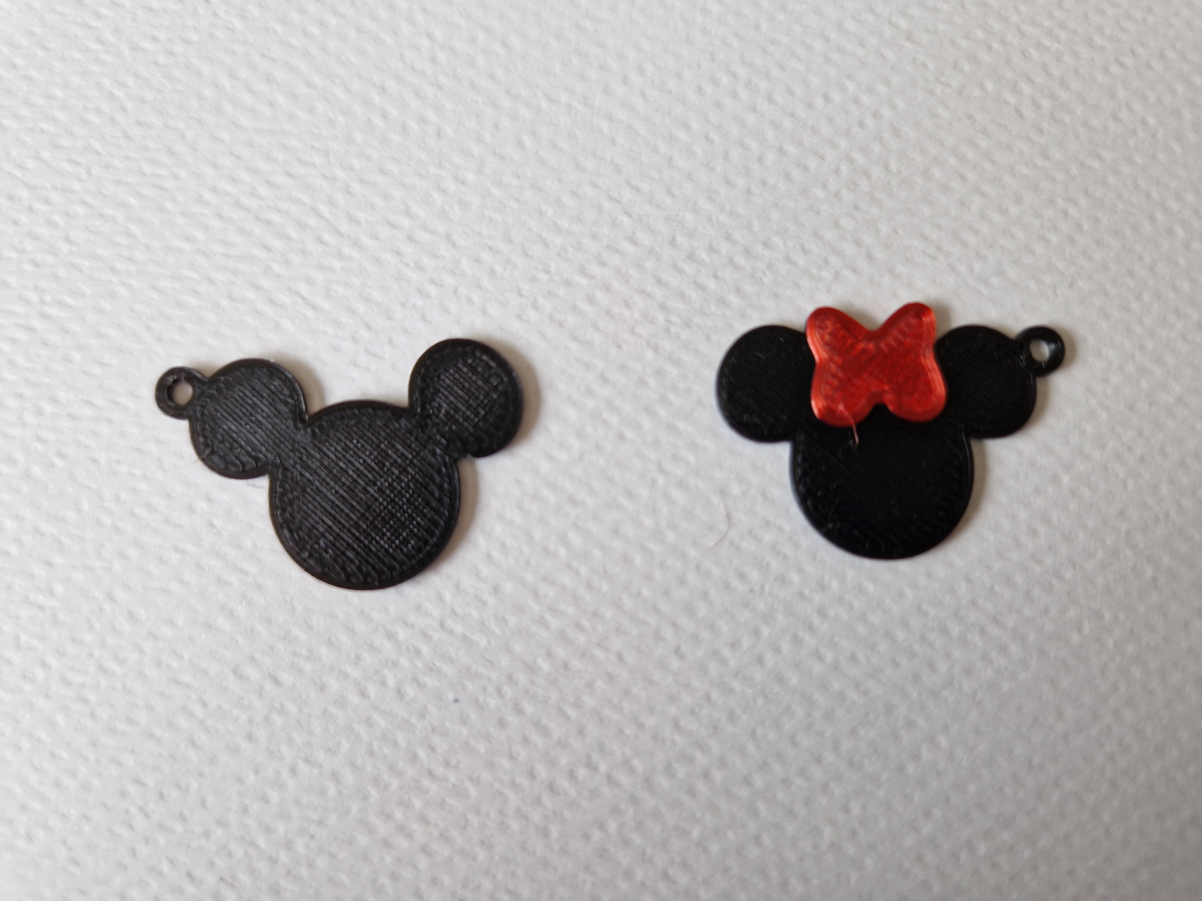 Mickey and Minnie earrings